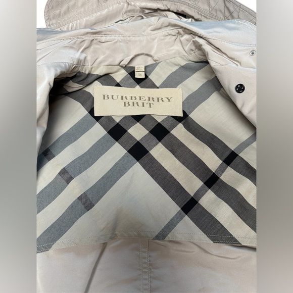 Burberry Knightsdale Double-Breasted Trench Coat Rain Jacket - Size 4 - Picture 9 of 14
